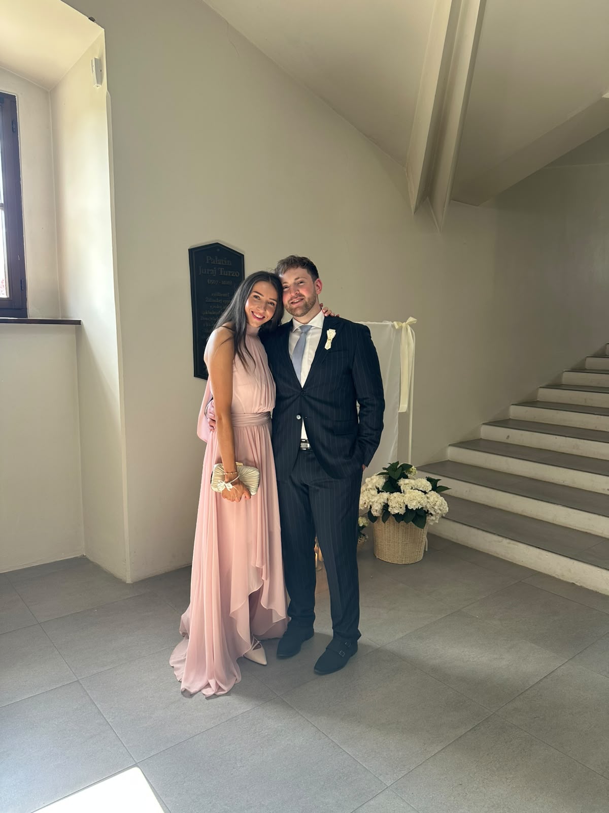 Tamara s partnerom na spoločenskom podujatí